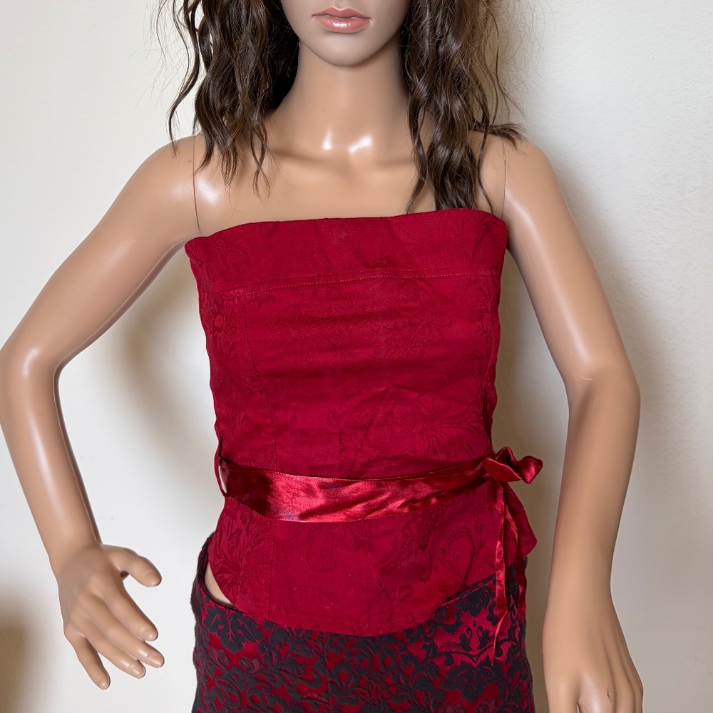 Lauren V Red Corset Top